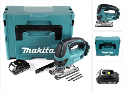 Obrázok produktu pre Akumulátorová priamočiara píla Makita DJV 180 Y1J 18V + 1x akumulátor 1,5 Ah + Makpac - bez nabíjačky