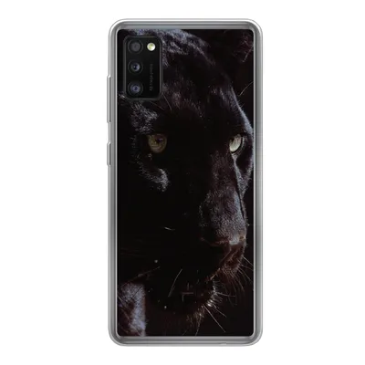 Produktbild von MuchoWow® Handyhülle Schutzhülle Hülle für Samsung Galaxy A41 Panther - Tier - Schwarz Silikon Softcase Handy Hülle - Mobiltelefon