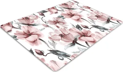 Produktbild von Stuhlunterlage Bürostuhlunterlage 120 cm x 90 cm Bodenmatte Bürostuhlunterlage - Florales Bild