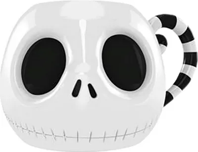 Produktbild von Nightmare Before Christmas - Kaffeebecher, 3D PM741 (Einheitsgröße) (Weiß/Schwarz)