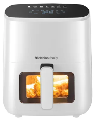 Heißluftfritteuse 5 l 1400 W Weiß mit Touch-Display