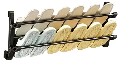 Imagen del producto de Estante de pared de 2 niveles para zapatos