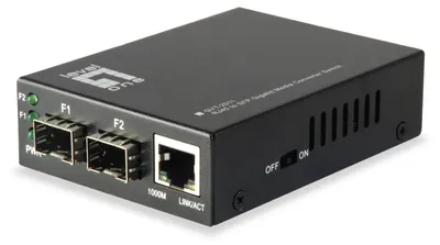 Obrázok produktu pre LevelOne GVT-2011, 1000 Mbit/s, 10Base-T, 100Base-TX, 1000Base-T, 1000Base-X, IEEE 802.3, IEEE 802.3ab, IEEE 802.3u, IEEE 802.3x, IEEE 802.3z, Gigabit Ethernet, 10,100,1000 Mbit/s