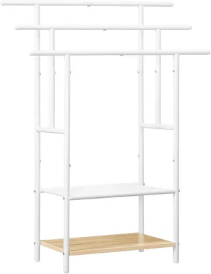 Produktbild von Handtuchständer, 2 offene Ablage mit 3 Handtuchstangen, Weiß