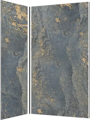 Image de Pack de 2 Panneaux Muraux Pierre Venus 90+120x210 cm avec Profilés NOIR MAT - STONE'IT