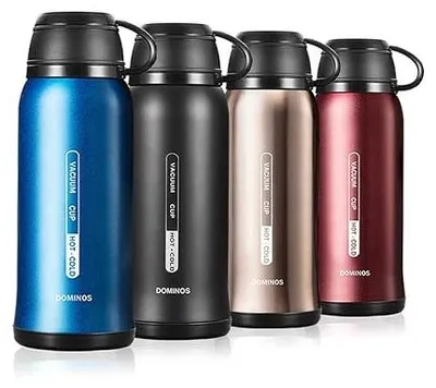 Zdjęcie produktu dla Termos butelka izolowana próżniowo ze stali nierdzewnej z kubkiem 500ML