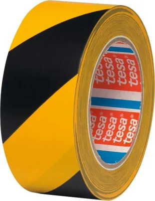 Obrázok produktu pre tesa Premium Floor Marking 4169 PVC 50 mm x 33 m (čierno-žltá)