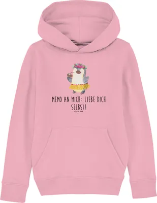 Produktbild von Mr. & Mrs. Panda Kinderpullover Pinguin Kokosnuss 9-11 Jahre (134/146) - Baumwolle Pink - Geschenk, Urlaub, Pinguine, Hawaii, Pullover, Sweatshirt, Kapuzenpulli, Hoodie