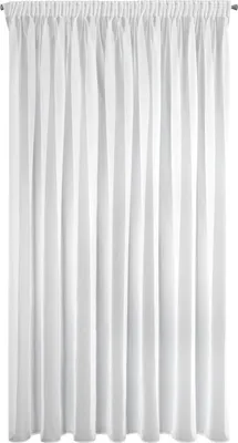 Produktbild von Eurofirany 454012, Durchscheinend, Weiß, Einfarbig, Polyester, Aufhängungshaken, 50 g/m²