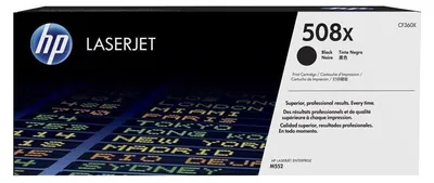 Produktbild von HEWLETT PACKARD - HP 508 X Toner schwarz 12500 Seiten - CF360X