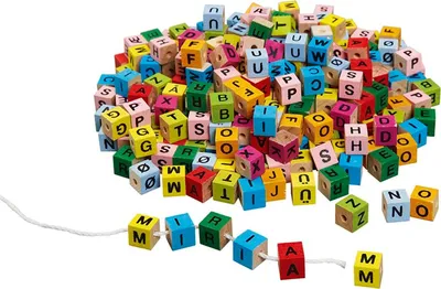 Immagine prodotto di Cubi di lettere, colorati, da avvolgere