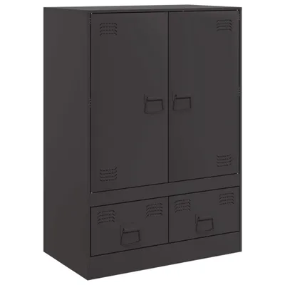 Produktbild von Highboard Schwarz 67x39x95 cm Stahl