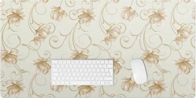 Produktbild von Blumenornament – Schreibtischunterlage – Rutschfeste Tischunterlage – Schreibtischmatte für Büro & Zuhause – Schreibunterlage – Mauspad – Tischmatte – 100 x 50 cm