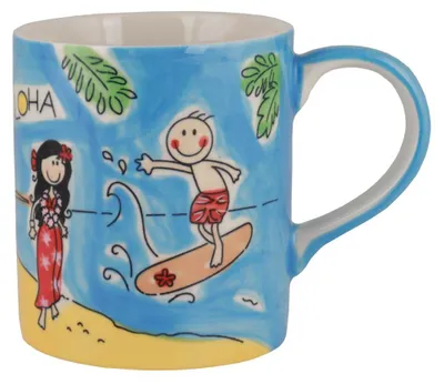 Produktbild von Mila Keramik Henkel-Becher Aloha | ca. 250 ml