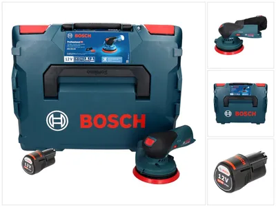 Produktbild von Bosch GEX 12V-125 Professional Akku Exzenterschleifer 12 V 125 mm Brushless + 1x Akku 3,0 Ah + L-Boxx - ohne Ladegerät