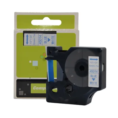 Zdjęcie produktu dla Taśma do DYMO D1 12mm x 7m 45014 BIAŁA/NIEBIESKA S0720540 drukarka labelmanager