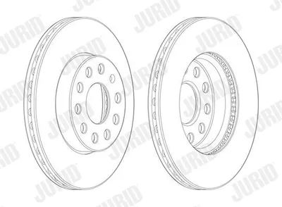 Produktbild von 2x JURID Bremsscheibe 562990JC-1 für VW Golf VII Schrägheck (5G1 BQ1 BE1 BE2)