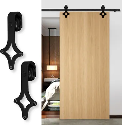 Immagine prodotto di Sistema di porte scorrevoli SWANEW guida a pavimento binario a rulli porta scorrevole montaggio-diamante-183cm