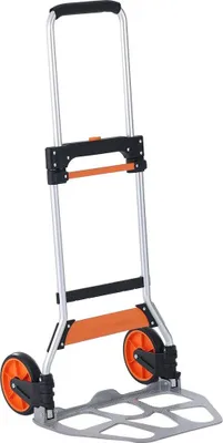 Produktbild von Folding Hand Truck, 275 lbs Load Capacity, Aluminum Portable Cart, Convertible Hand Truck and Dolly with Telescoping Handle and PP+TPR Wheels, Ultra Lightweight Super Strong for Moving Warehouse