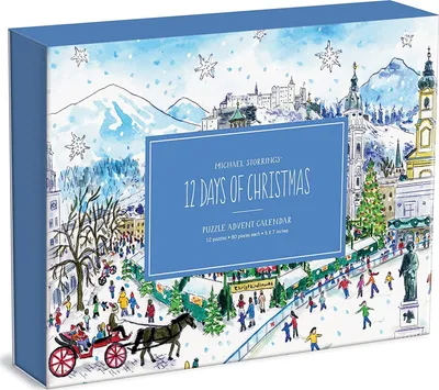 Produktbild von GALISON Puzzle Adventskalender: 12 Tage Weihnachten 12x80 Teile