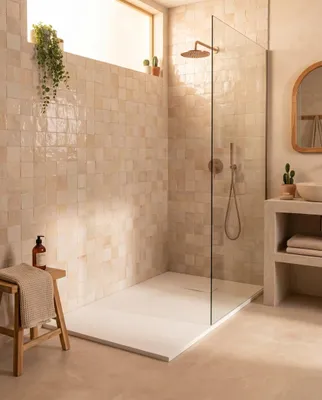 Immagine prodotto di Quarzo piatto doccia 70x140 in smc effetto pietra ardesia bianco