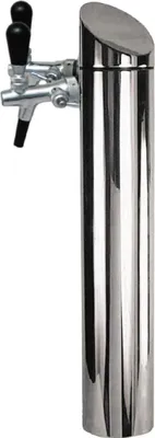 Produktbild von Schanksäule, Bierzapfsäule - Modell Tower, matt gebürstet, 2-leitig