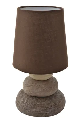 Produktbild von Näve 3045214 Stoff-Tischleuchte ; Farbe: Braun