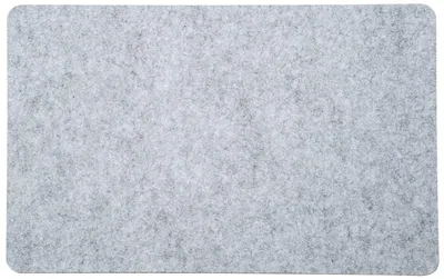 Produktbild von 12er Set Platzsets, Tischsets FILZ 45x30cm hellgrau rechteckig Kesper