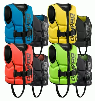 Produktbild von Camaro Comp Vest Kinder Schwimmweste Neoprenweste Schwimmhilfe Wendeweste - Größe: XS (116-1) - Farbe: Orange