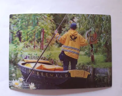 Produktbild von 3 D Ansichtskarte Spreewald, die Post kommt, Postkarte Wackelkarte Hologrammkarte, Brandenburg