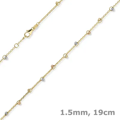 1-5mm-Armband-mit-Kügelchen-585-Gold-tricolor-19cm