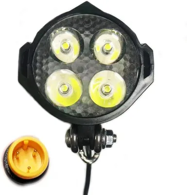 Immagine prodotto di Faro LED super luminoso a 36V-48V per biciclette elettriche, scooter e mountain bike, ideale per la guida notturna. Impermeabile