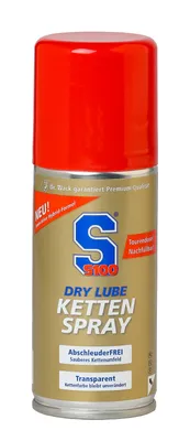 Produktbild von S100 Dry Lube Kettenspray 100ml – Abschleuderfrei, PTFE-Schutz