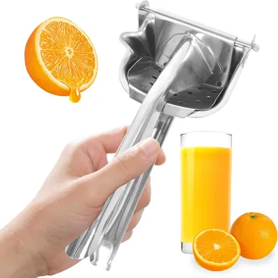 Image de Presse-citron pratique - acier inoxydable - design ergonomique - 1 pièce