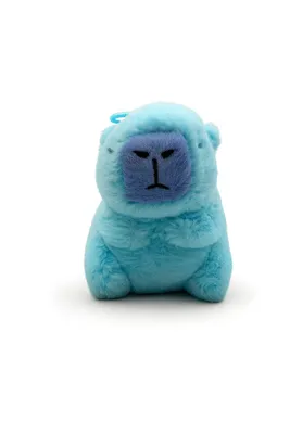 Produktbild von Kuscheltier Capybara 10 cm blau – Weiches Plüschtier, kleines Stofftier