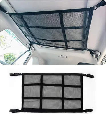 Obrázok produktu pre Dvojvrstvová sieť na batožinu do auta ViWaVee na deky 90 x 65 cm