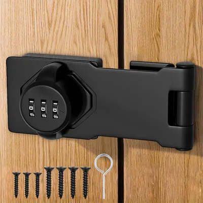Immagine prodotto di Serratura di sicurezza con combinazione numerica, 4 pollici, per armadi, porte a battente e garage