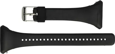 Produktbild von vhbw TPE Ersatz L Armband kompatibel mit Polar FT7m, FT4m, FT4f, FT7, FT4 Fitnessuhr, Smartwatch - 11,5cm + 8,5 cm schwarz