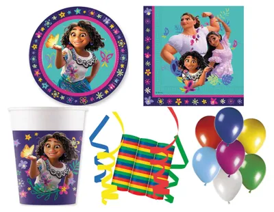 Produktbild von 140-tlg. Set Kindergeburtstag Party Feier Fete Deko Motto Encanto