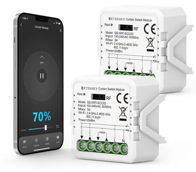 Productafbeelding van Aangesloten rolluikschakelaar, wifi-rolluikmodule, 1-100% functie
