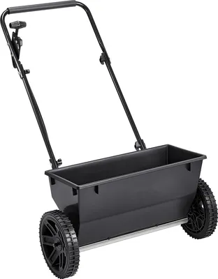 Obrázok produktu pre Rozmetávač a hnojivár - Rozmetávač s odstreďovaním - Objem 22,6 kg - Šírka rozmetávania 46 cm - Nastaviteľné stupne 30 - Pneumatiky 25,4 cm - S plniacim lievikom - Pre osivo a hnojivo