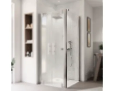 Produktbild von Seitenwand für Pendeltür Breuer Europa Design 90 cm Anschlag rechts Klarglas Profilfarbe chrom