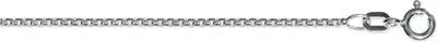 Produktbild von Kette Venezia rund 1,50 mm 925/- Silber rhodiniert 45 cm