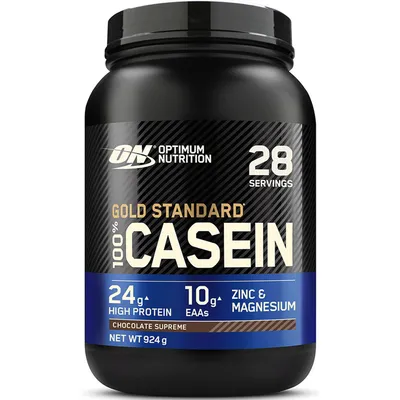 Immagine prodotto di Optimum Nutrition Gold Standard 100% Casein 908 g di cioccolato / Proteine della caseina (overnight) / Deliziosa caseina micellare arricchita con magnesio e zinco
