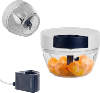 Image de Coupe-légumes - Hachoir manuel - 400 ml - Pour oignons et légumes - Compact - Universel