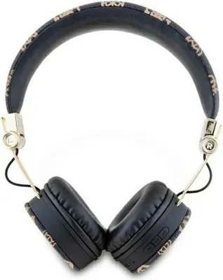 Image de Casque d'écoute sans fil bluetooth GUESS ENC GUBH70EPOSMK (PU Peony Script Round Shape) noir