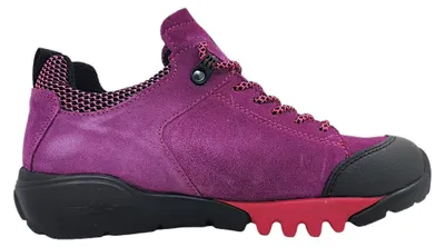 Imagen del producto de Zapatos deportivos para mujer Waldläufer modelo H-Amiata, de cordones, color rojo, diseñados para usar con plantillas