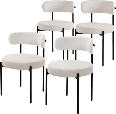Immagine prodotto di Sedie da pranzo - Sedie per la cucina - Sedie per il soggiorno - Sedie imbottite - Poltrone - Set da 4