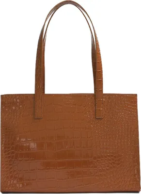 Produktbild von Ted Baker Handtasche Welona Croc Effect Elongated Icon Bag Tan hellbraun