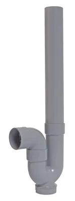 Produktbild von SOMATHERM FOR YOU – Rohrförmiger Abflusssiphon für Waschmaschinen – Robust und langlebig – Horizontaler Abfluss – Material: ABS